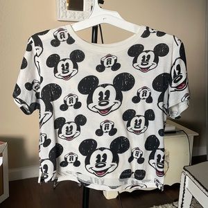 Disney Mickey Mouse crop top tee